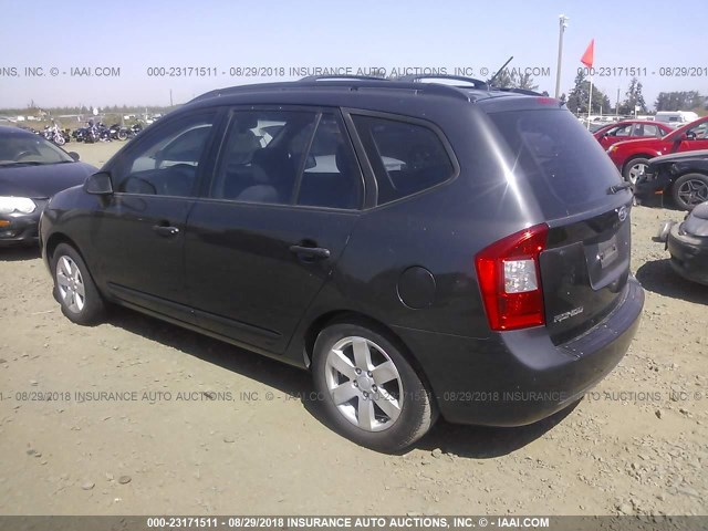 KNAFG525177079530 - 2007 KIA RONDO LX/EX GRAY photo 3