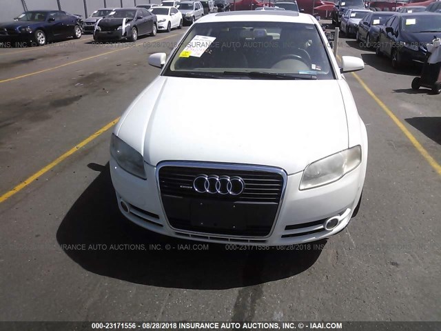 WAUDF68E15A506342 - 2005 AUDI A4 2.0T QUATTRO WHITE photo 6