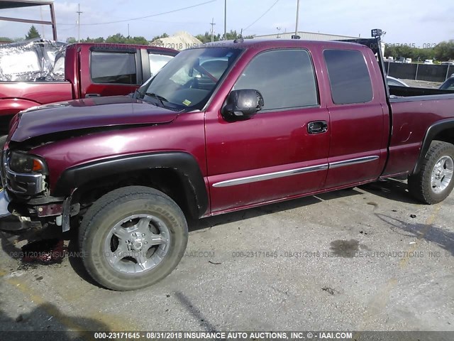 2GTEK19T841144344 - 2004 GMC NEW SIERRA K1500 RED photo 2