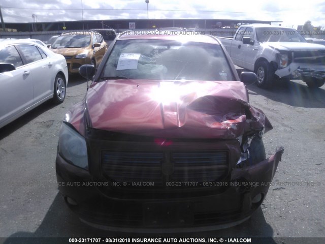 1B3HB48B68D509915 - 2008 DODGE CALIBER SXT RED photo 6