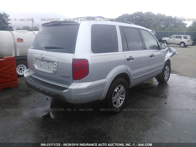 5FNYF18535B049421 - 2005 HONDA PILOT SILVER photo 4