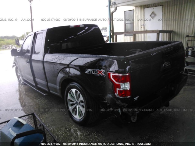 1FTEX1CP6JKC31104 - 2018 FORD F150 SUPER CAB BROWN photo 3