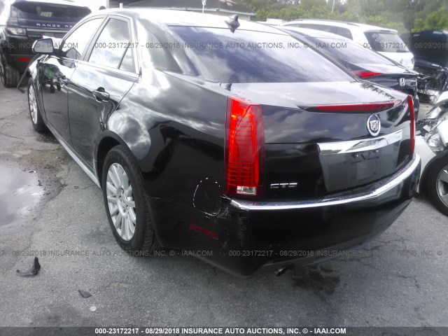 1G6DE5E51C0115122 - 2012 CADILLAC CTS LUXURY COLLECTION BLACK photo 3