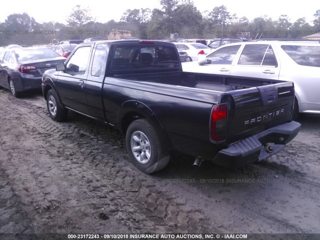 1N6DD26S71C400886 - 2001 NISSAN FRONTIER KING CAB XE BLACK photo 3