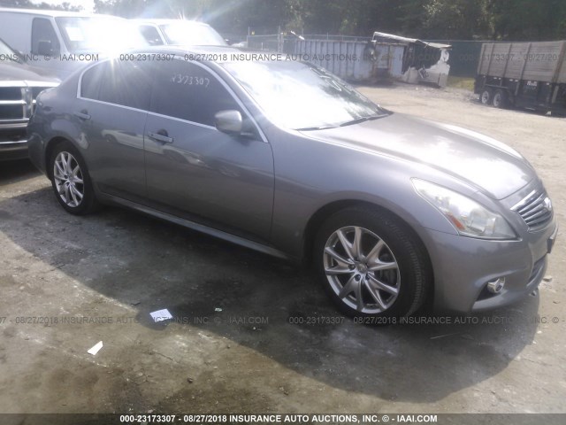 JN1CV6AR3CM676361 - 2012 INFINITI G37 GRAY photo 1