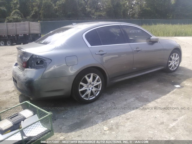 JN1CV6AR3CM676361 - 2012 INFINITI G37 GRAY photo 4