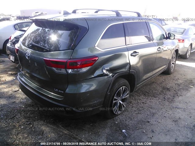 5TDBZRFHXJS484970 - 2018 TOYOTA HIGHLANDER LE/LE PLUS GREEN photo 4
