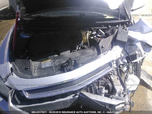 1G1ZC5E02AF178813 - 2010 CHEVROLET MALIBU 1LT SILVER photo 10