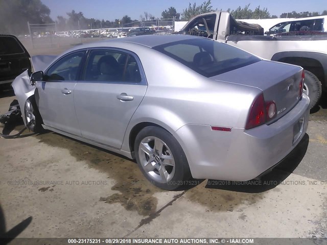 1G1ZC5E02AF178813 - 2010 CHEVROLET MALIBU 1LT SILVER photo 3