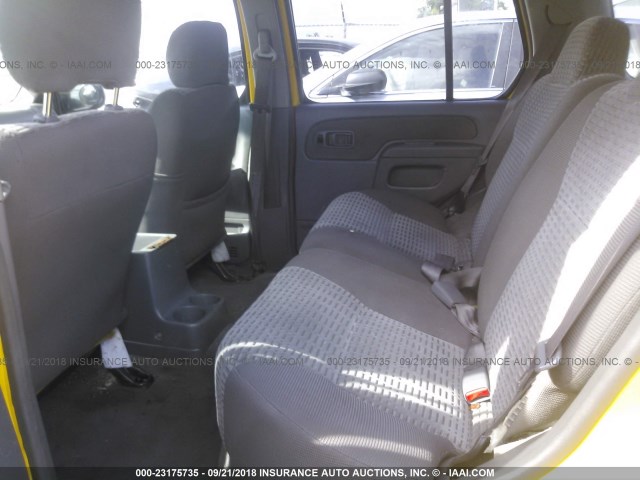 5N1ED28T61C564039 - 2001 NISSAN XTERRA XE/SE YELLOW photo 8