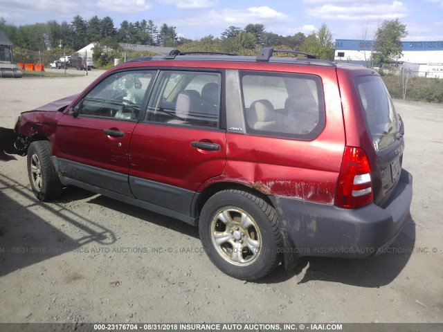 JF1SG63604H720788 - 2004 SUBARU FORESTER 2.5X RED photo 3