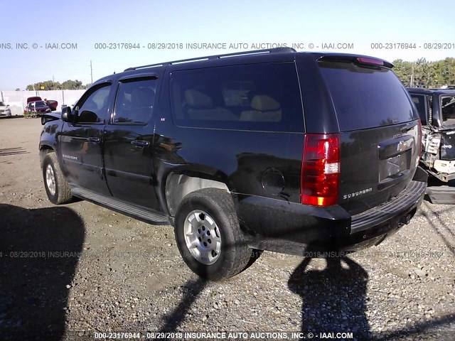 3GNFK16358G290391 - 2008 CHEVROLET SUBURBAN K1500 LS BLACK photo 3