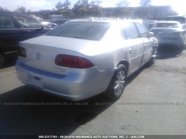 1G4HD57199U117287 - 2009 BUICK LUCERNE CXL SILVER photo 4