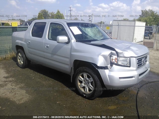 2HJYK16527H539694 - 2007 HONDA RIDGELINE RTL SILVER photo 1