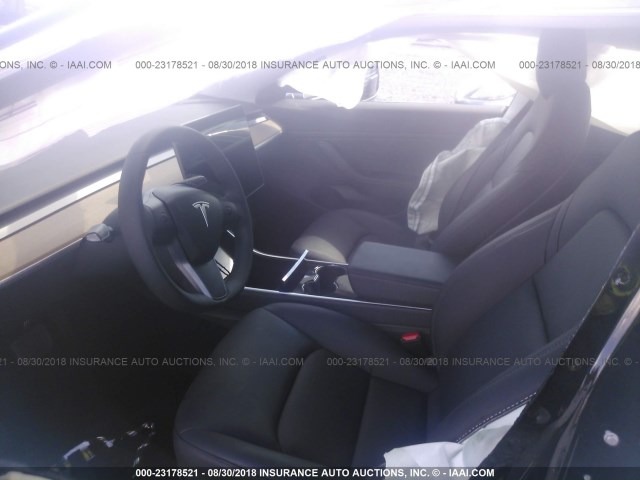 5YJ3E1EA5JF039062 - 2018 TESLA MODEL 3 BLACK photo 5