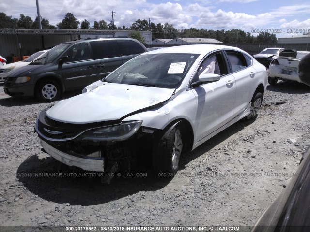 1C3CCCFB6FN668593 - 2015 CHRYSLER 200 LX WHITE photo 2