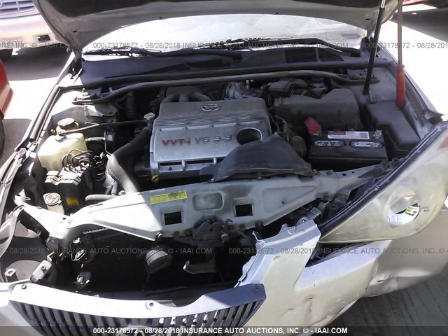 4T1FA38P96U067333 - 2006 TOYOTA CAMRY SOLARA SE/SLE ვერცხლისფერი ფოტო 10