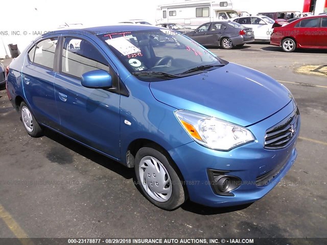 ML32F3FJ9HHF19530 - 2017 MITSUBISHI MIRAGE G4 ES ლურჯი ფოტო 1