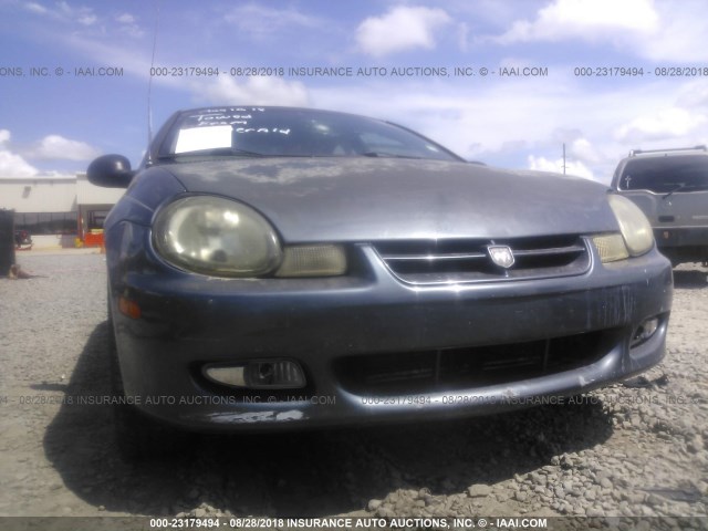 1B3ES56C22D534659 - 2002 DODGE NEON ES BLUE photo 6