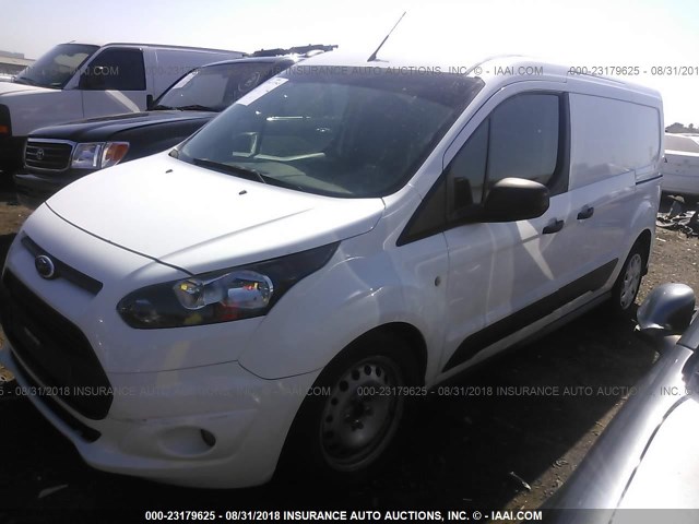 NM0LE7F72F1182683 - 2015 FORD TRANSIT CONNECT XLT WHITE photo 2