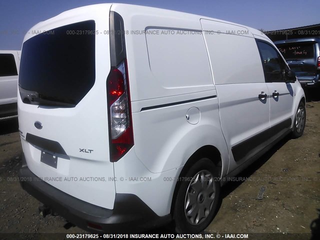 NM0LE7F72F1182683 - 2015 FORD TRANSIT CONNECT XLT WHITE photo 4