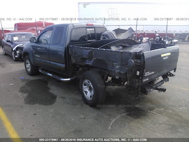 5TFUX4EN1BX004044 - 2011 TOYOTA TACOMA ACCESS CAB ნაცრისფერი ფოტო 3