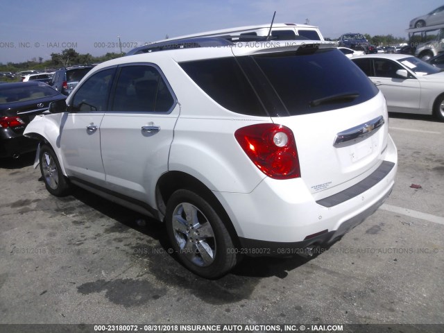 2GNFLFE34D6332664 - 2013 CHEVROLET EQUINOX LTZ WHITE photo 3