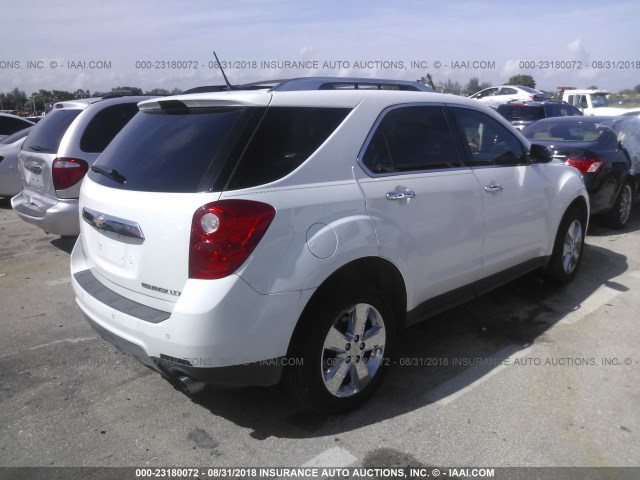 2GNFLFE34D6332664 - 2013 CHEVROLET EQUINOX LTZ WHITE photo 4