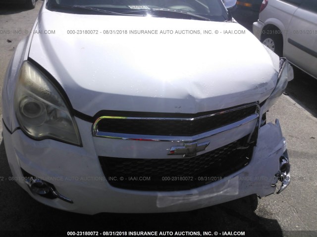 2GNFLFE34D6332664 - 2013 CHEVROLET EQUINOX LTZ WHITE photo 6