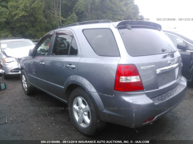 KNDJC735085764098 - 2008 KIA SORENTO EX/LX GRAY photo 3