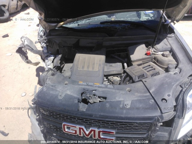 2GKALMEK8F6161066 - 2015 GMC TERRAIN SLE SILVER photo 10