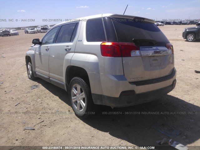 2GKALMEK8F6161066 - 2015 GMC TERRAIN SLE SILVER photo 3