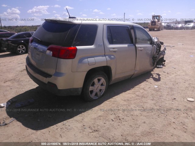 2GKALMEK8F6161066 - 2015 GMC TERRAIN SLE SILVER photo 4