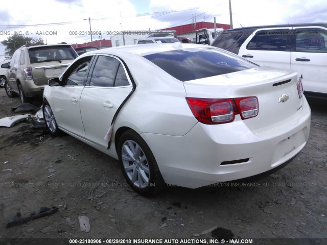 1G11E5SL1EF142980 - 2014 CHEVROLET MALIBU 2LT WHITE photo 3