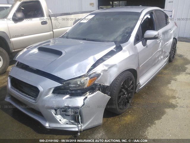 JF1VA2L60F9806252 - 2015 SUBARU WRX STI SILVER photo 6