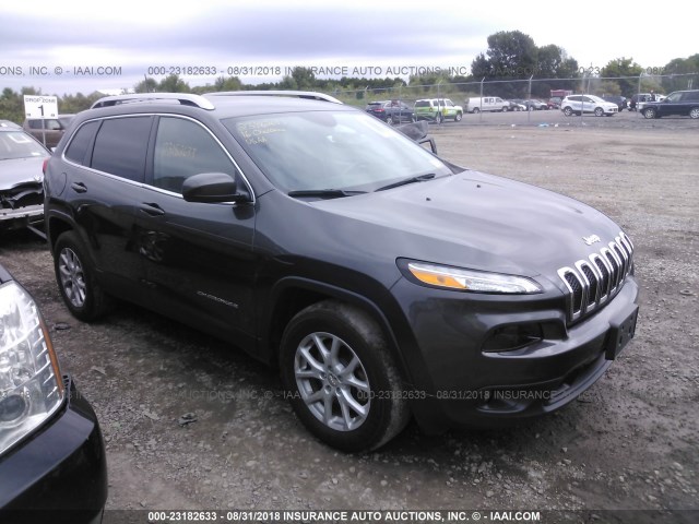 1C4PJMCB1GW252895 - 2016 JEEP CHEROKEE LATITUDE GRAY photo 1