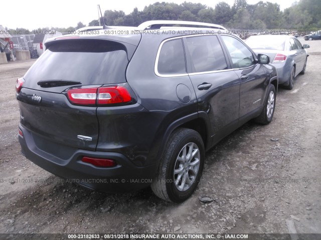 1C4PJMCB1GW252895 - 2016 JEEP CHEROKEE LATITUDE GRAY photo 4