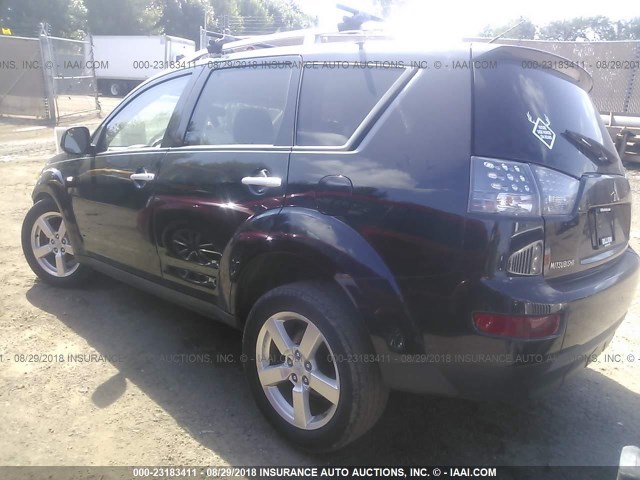 JA4MT41X27U002096 - 2007 MITSUBISHI OUTLANDER XLS BLACK photo 3