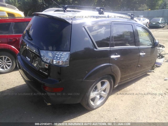 JA4MT41X27U002096 - 2007 MITSUBISHI OUTLANDER XLS BLACK photo 4