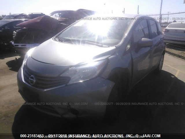 3N1CE2CP3FL410275 - 2015 NISSAN VERSA NOTE S/S PLUS/SV/SL/SR GRAY photo 2