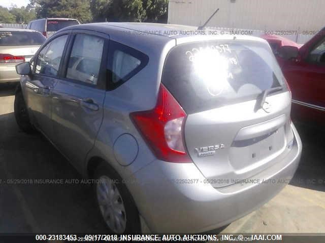 3N1CE2CP3FL410275 - 2015 NISSAN VERSA NOTE S/S PLUS/SV/SL/SR GRAY photo 3