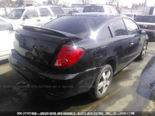 1G8AW15F67Z109309 - 2007 SATURN ION LEVEL 3 BLACK photo 4