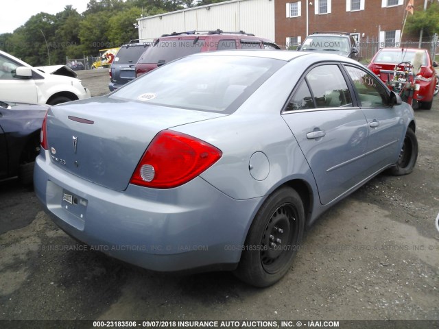 1G2ZF57B684135325 - 2008 PONTIAC G6 VALUE LEADER/BASE BLUE photo 4