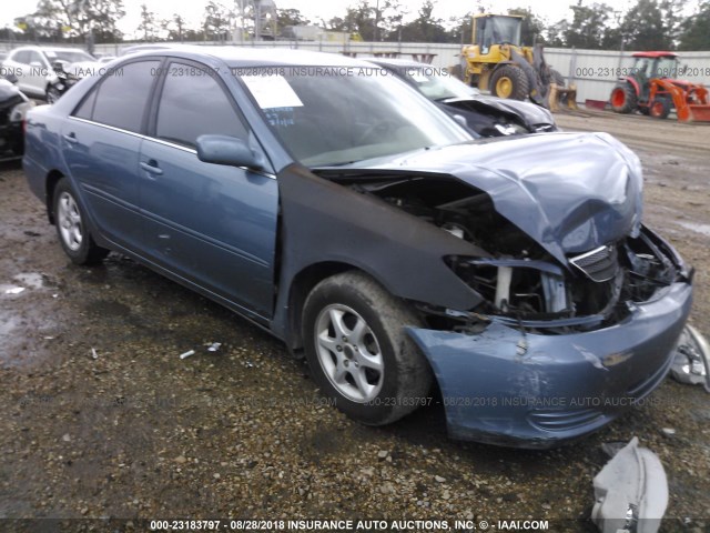 4T1BE32K74U840488 - 2004 TOYOTA CAMRY LE/XLE/SE BLUE photo 1