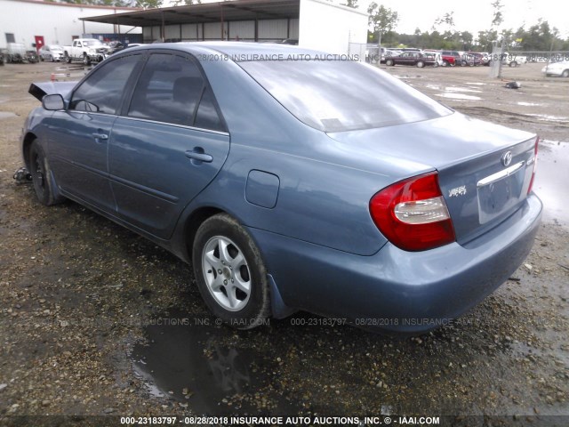 4T1BE32K74U840488 - 2004 TOYOTA CAMRY LE/XLE/SE BLUE photo 3