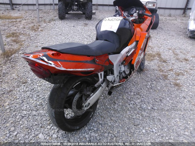 JH2SC35073M600416 - 2003 HONDA CBR1100 XX ORANGE photo 4