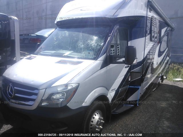 WDAPF4CC6G9682143 - 2017 MERCEDES-BENZ SPRINTER 3500 BLUE photo 2