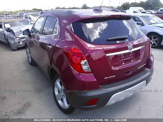 KL4CJASB9FB235907 - 2015 BUICK ENCORE RED photo 3