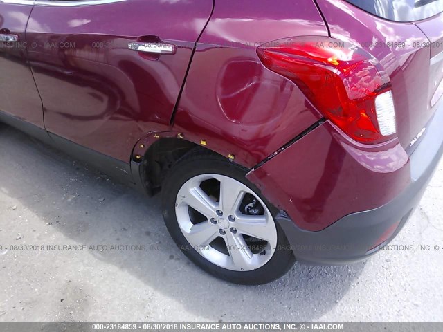 KL4CJASB9FB235907 - 2015 BUICK ENCORE RED photo 6