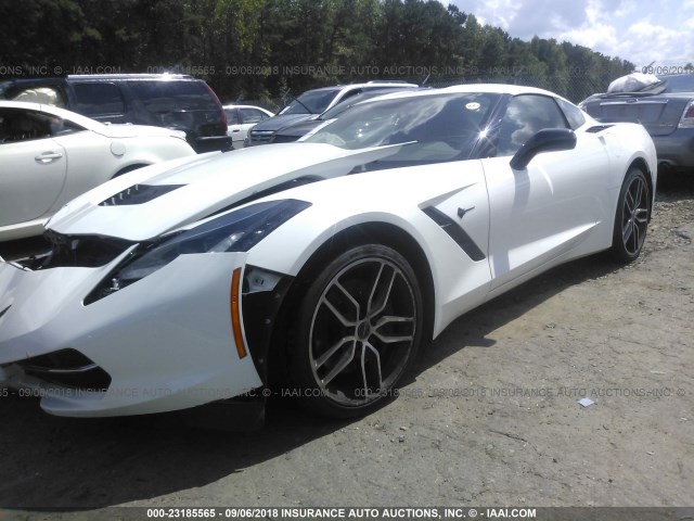 1G1YG2D70F5101125 - 2015 CHEVROLET CORVETTE STINGRAY/1LT/Z51 WHITE photo 2